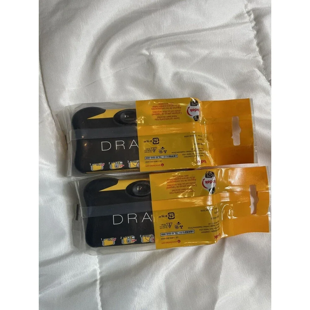 2 Kodak Drake Disposable Cameras -Sealed-